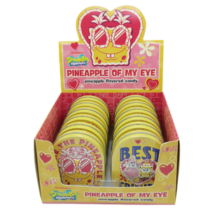 Valentine SpongeBob SquarePants, Pineapple Of My Eye Candy Tin, 1.1 Ounces Pineapple Flavored Pineapple Candy