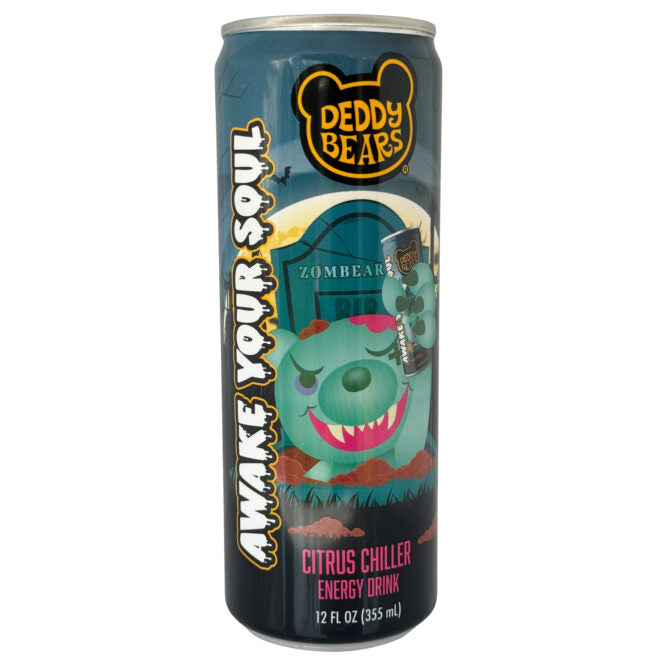 Deddy Bears Awake Your Soul Energy Drink, 12 fl Ounce Can - 12 Count Case