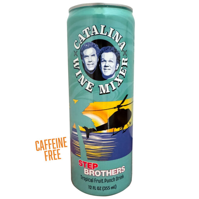 Step Brothers Catalina Wine Mixer, Caffeine Free Drink, 12 fl Ounce Can - 12 Count Case