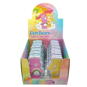 Care Bears Cheer Funshine Tins, 1 Ounce Sour Lemon & Sour Strawberry Candy Hearts - 12 Tins Yellow & Pink Display Box