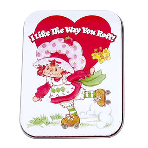 Valentines Strawberry Shortcake Berry Favorite Valentine Hard Candy Tin, Sour Strawberry Flavored Hearts, 1.5 Ounces, 12 Count Display Box