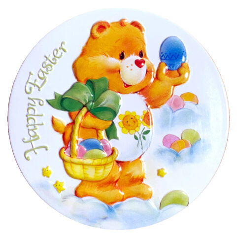 Care Bears Springtime Sweets Tin Bear Shaped Sour Green Apple Candies 1.5 Ounces Tin, 12 Count Display Box