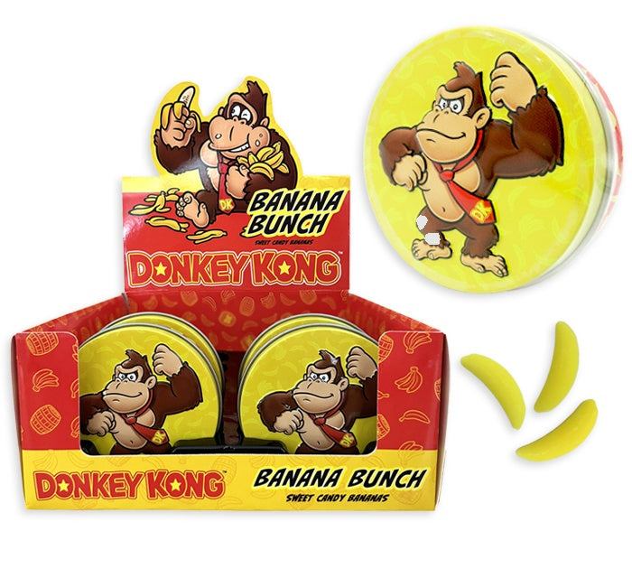 Nintendo Donkey Kong Banana Bunch, Sweet Candy Banana Tins