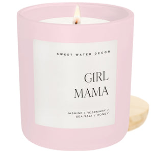 Sweet Water Decor Girl Mama 15 oz Soy Candle, Matte Jar