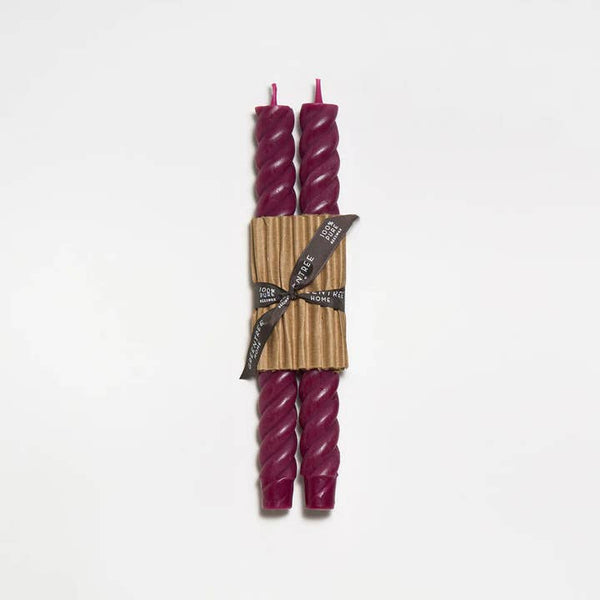 Greentree Home Candle, 10" Rope Unscented Taper Handmade Beeswax Candles