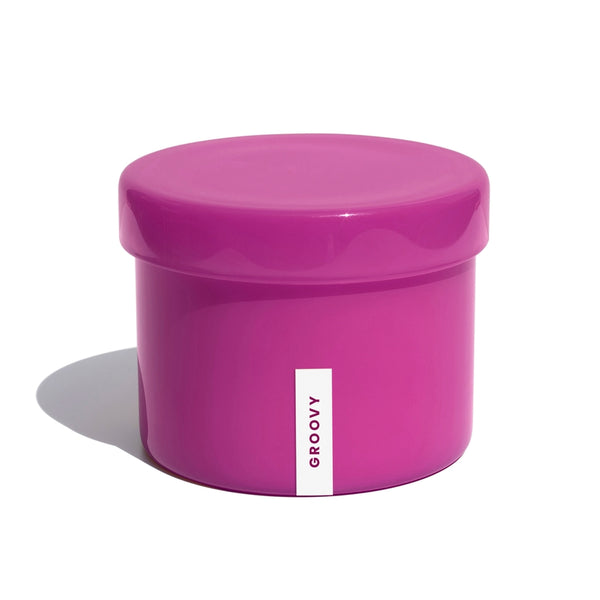Vella & Co, Groovy Daisy & Cashmere 16 Ounce Soy Candle, Purple Glass