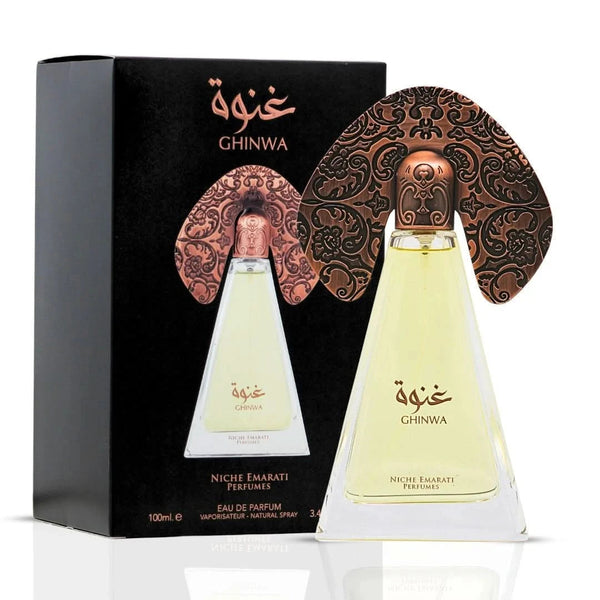 Lattafa Niche Emarati Ghinwa Eau de Parfum Spray Unisex Perfume, 100 ml