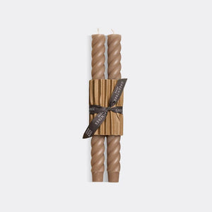 Greentree Home Candle, 10" Rope Unscented Taper Handmade Beeswax Candles