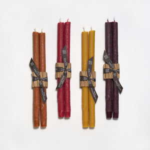 Greentree Home Candle, 12" Twig Unscented Taper Handmade Beeswax Candles