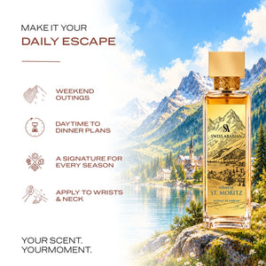 Swiss Arabian Echoes of St. Moritz Luxury Extrait de Parfum Unisex Perfume Spray, 100 ml