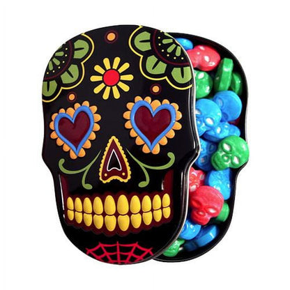 Halloween Sugar Skulls Sweet Candy, 1.4 Ounce Tins