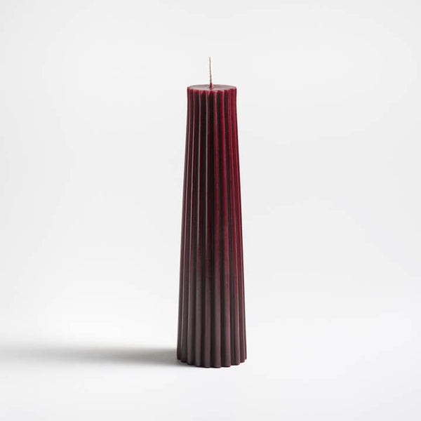 Greentree Home Candle, Petite Pillar Unscented Taper Handmade Beeswax Candles
