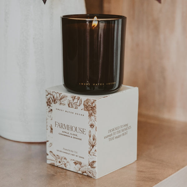 Sweet Water Decor Farmhouse 12 oz Boxed Soy Candle