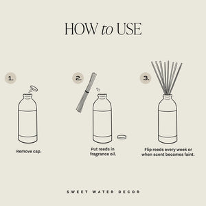 Luxury Getaway Tinted Glass Jar Reed Diffuser