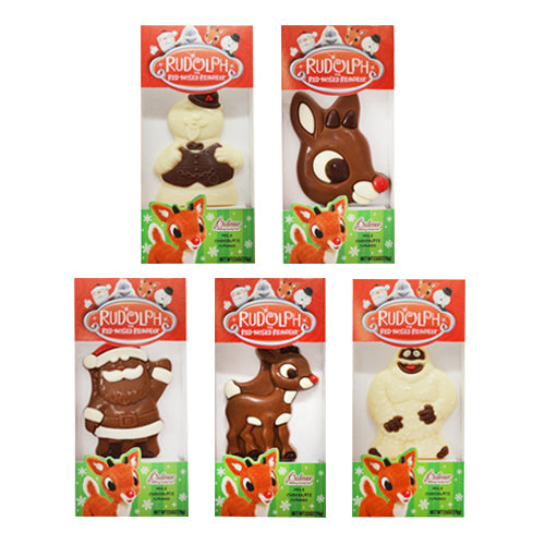 Palmer Milk Chocolate Flavored Rudolph and Pals Characters Stocking Stuffers 2.5 oz - 24 Count Case