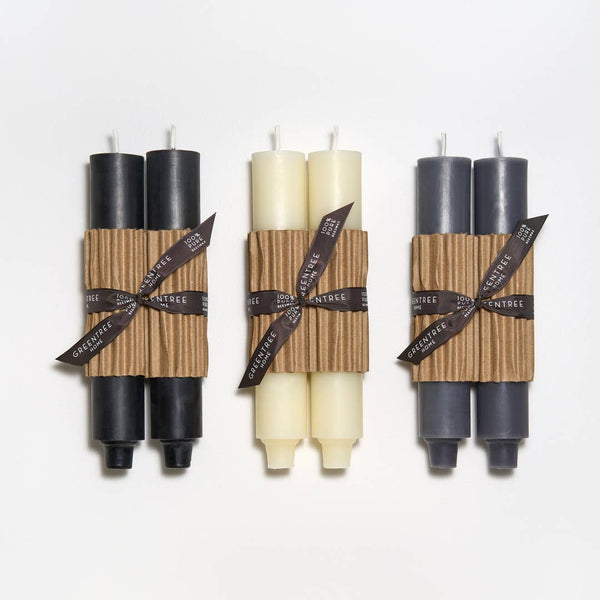 Greentree Home Candle, 9" Column Unscented Taper Handmade Beeswax Candles