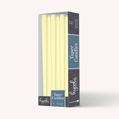 Ivory Taper Candles - 14 Inch - 12 Pack