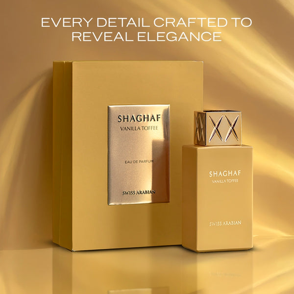 Swiss Arabian Shaghaf Vanilla Toffee Luxury Eau de Parfum Unisex Perfume Spray