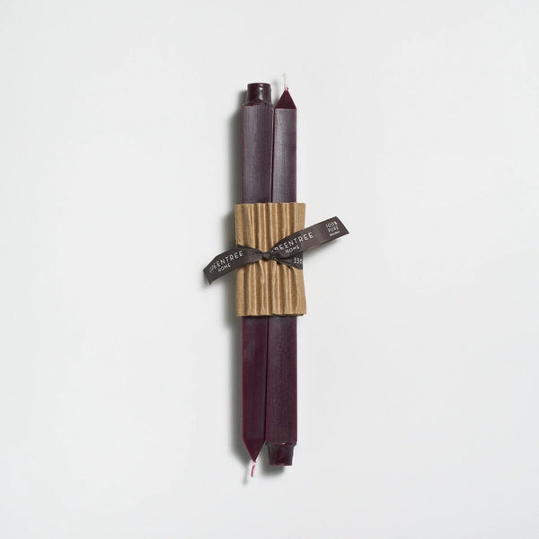 Greentree Home Candle, 12" Square Unscented Taper Handmade Beeswax Candles
