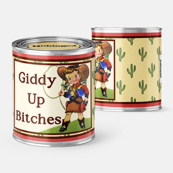 Giddy Up Bitches Western Theme Soy Candle