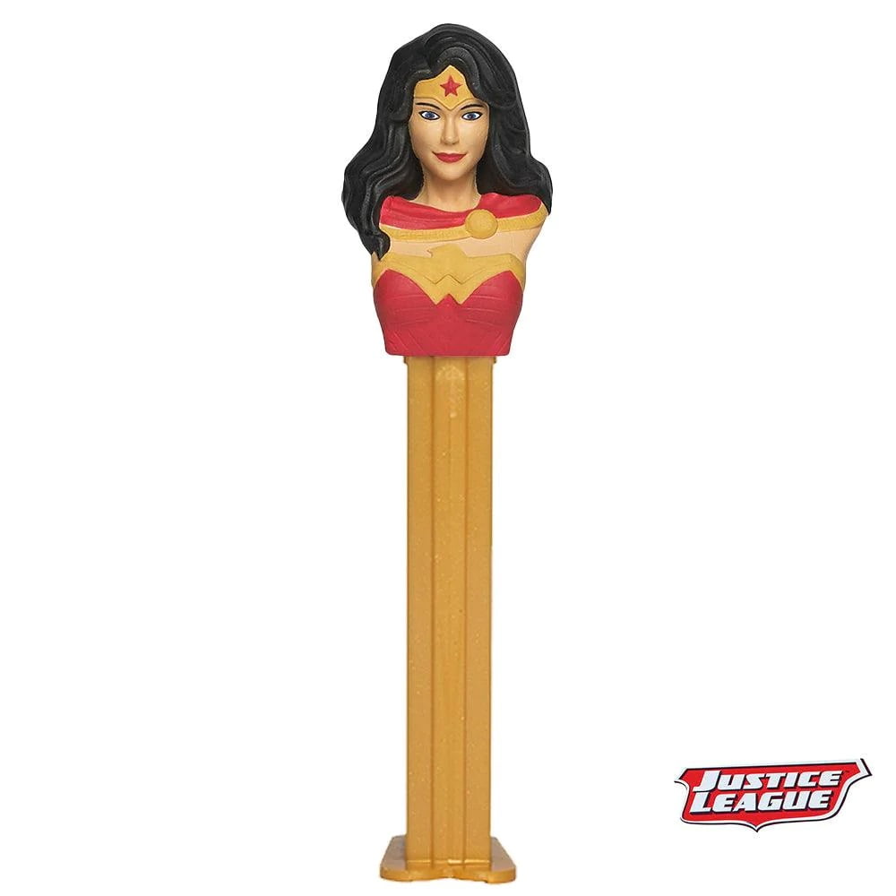 PEZ DC Comics Justice League Collectable Candy Dispenser Blister Pack , 0.87 Ounce