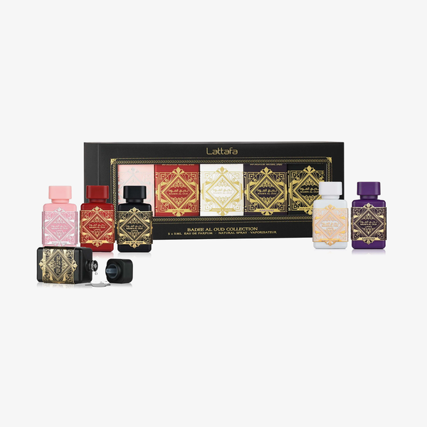 Lattafa Badee Al Oud Collection Eau de Parfum Spray Unisex Perfume, 5 x 5ml