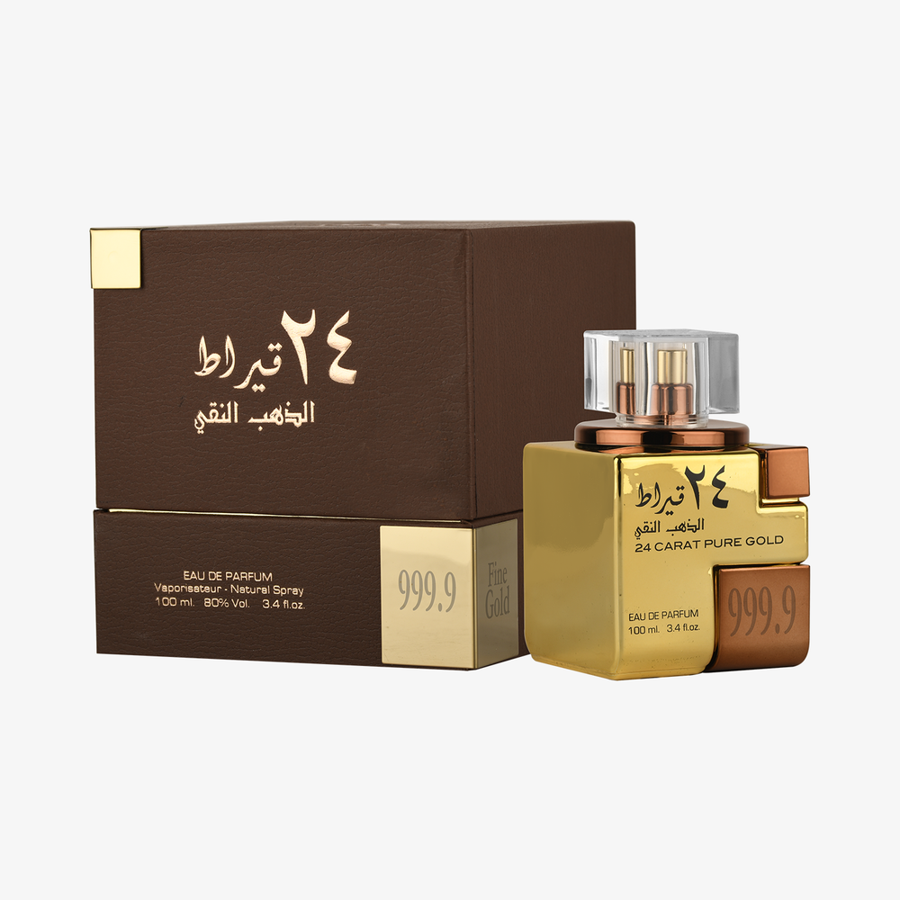 Lattafa 24 Carat Pure Gold Eau de Parfum Unisex Perfume, 100 ml