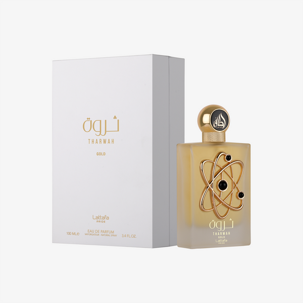 Lattafa Pride Tharwah Gold Eau de Parfum Spray Unisex Perfume, 100 ml