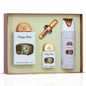 Lattafa Pride Vintage Radio 3-Piece Perfume Gift Set