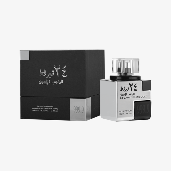 Lattafa 24 Carat White Gold Eau de Parfum Unisex Perfume, 100 ml