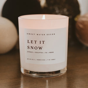 Sweet Water Decor Let It Snow 11 oz Soy Candle