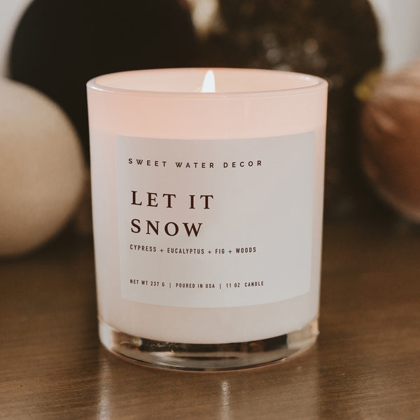 Sweet Water Decor Let It Snow 11 oz Soy Candle