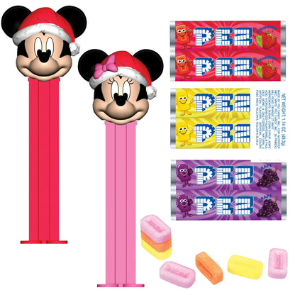 Disney Mickey and Minnie Mouse Christmas PEZ Dispenser