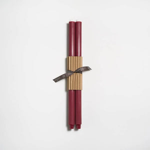 Greentree Home Candle, 18" Fluted Unscented Taper Handmade Beeswax Candles