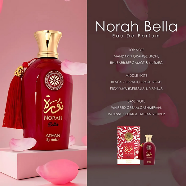 Norah Bella by Adyan - Eau De Parfum for Women, 100 ml