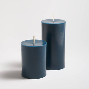 Greentree Home Candle, Traditional Pillar  Unscented Taper Handmade Beeswax Candles