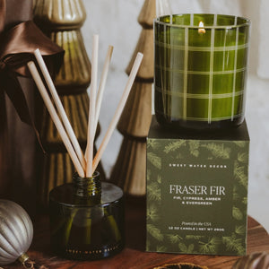 Sweet Water Decor Fraser Fir 12 oz Boxed Soy Candle