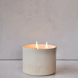 Salt Candle Vessel + Wax Candle Refill