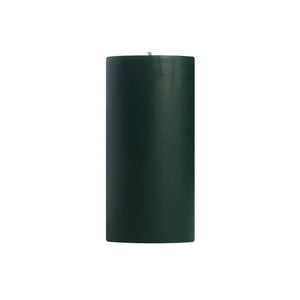 Unscented Pillar Candles, Emerald Green