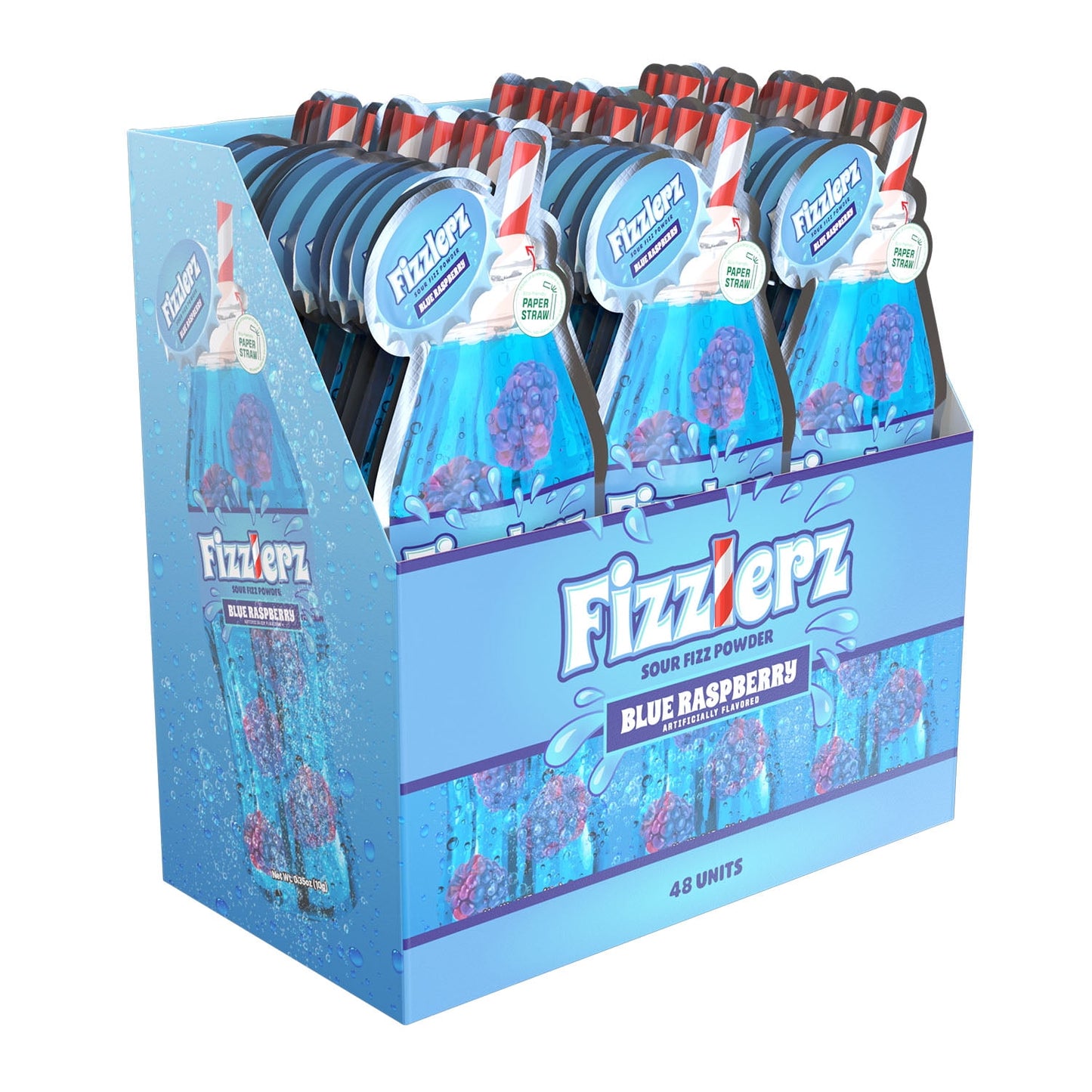 That's Sweet Fizzlerz, Sour Fizz Powder,0.35 Ounce - 48 Count Display Box