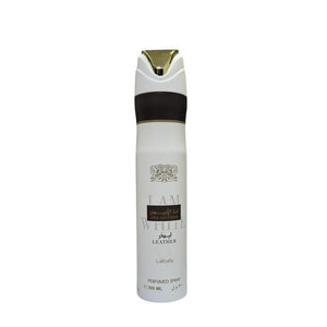Lattafa Perfumed Body Spray Ana Abiyedh Leather 300 ml