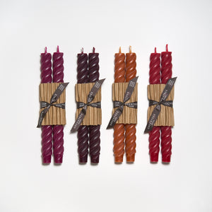 Greentree Home Candle, 10" Rope Unscented Taper Handmade Beeswax Candles