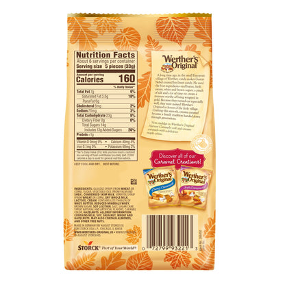 Werther's Original Harvest Caramels Maple Crème Soft Caramel Candy, Limited Edition, 7.4 Ounce Bag