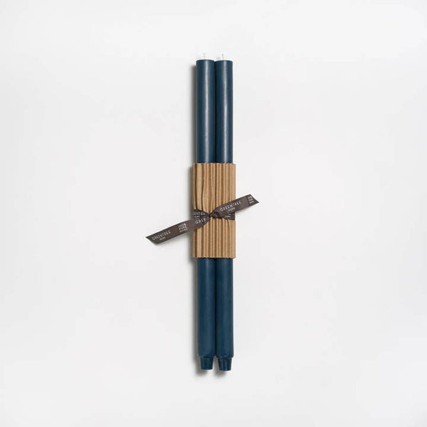 Greentree Home Candle, 18" Fluted Unscented Taper Handmade Beeswax Candles