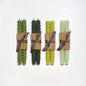 Greentree Home Candle, 10" Rope Unscented Taper Handmade Beeswax Candles