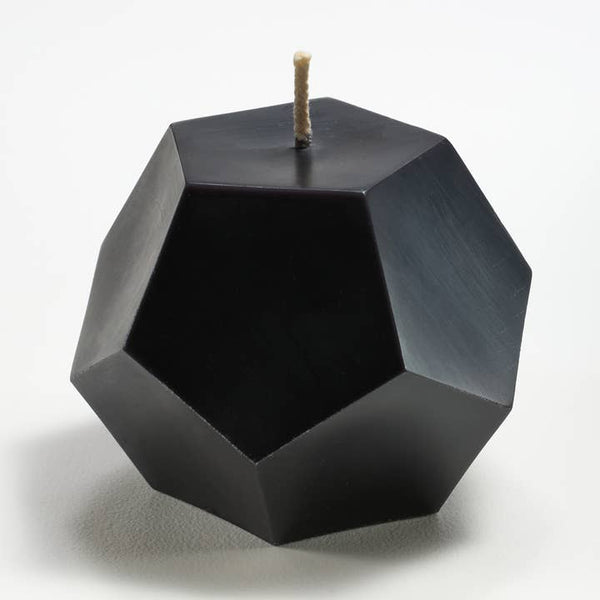 Greentree Home Candle, Dodecahedron Unscented Handmade Beeswax Sculptural Candles