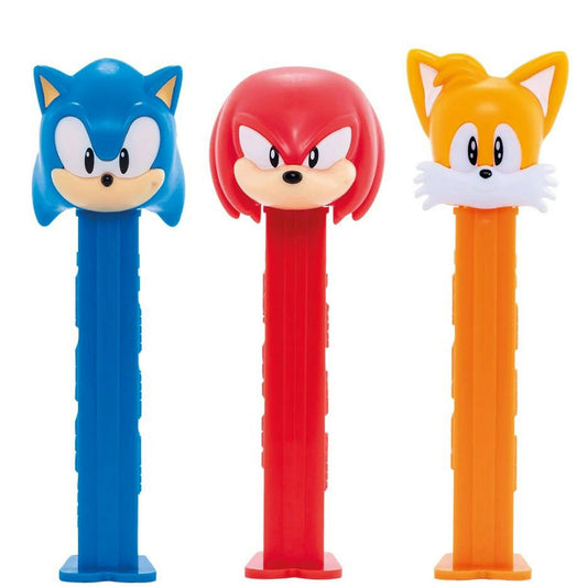 PEZ Sonic the Hedgehog Candy Dispenser Blister Pack, Plus 3 Candy Refills, 0.87oz