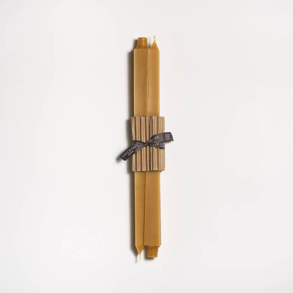 Greentree Home Candle, 16" Square Unscented Taper Handmade Beeswax Candles
