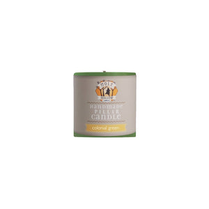 Unscented Pillar Candles, Colonial Green
