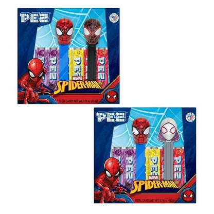 Pez Candy Marvel Spiderman Gift Set, 2 Dispensers & 6 Pez Candy Pack